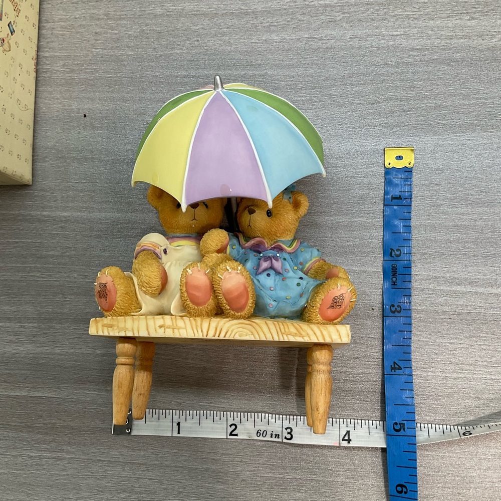 NEW CHERISHED TEDDIES #302791 "CARTER & ELSIE" WE'RE FRIENDS RAIN OR SHINE - Picture 6 of 11